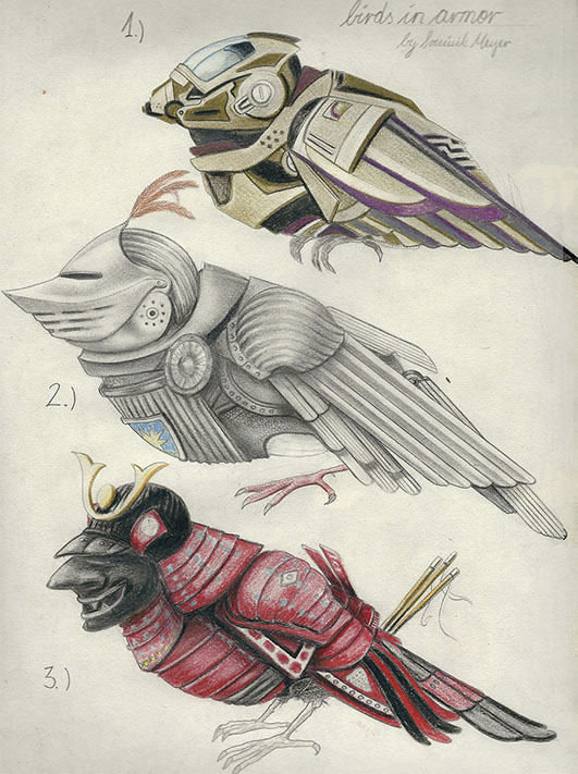 Birds in armor